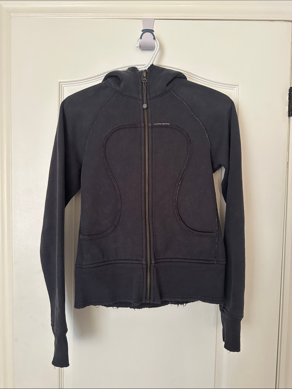 lululemon athletica Black Full-Zip Hooded Sweatshirt